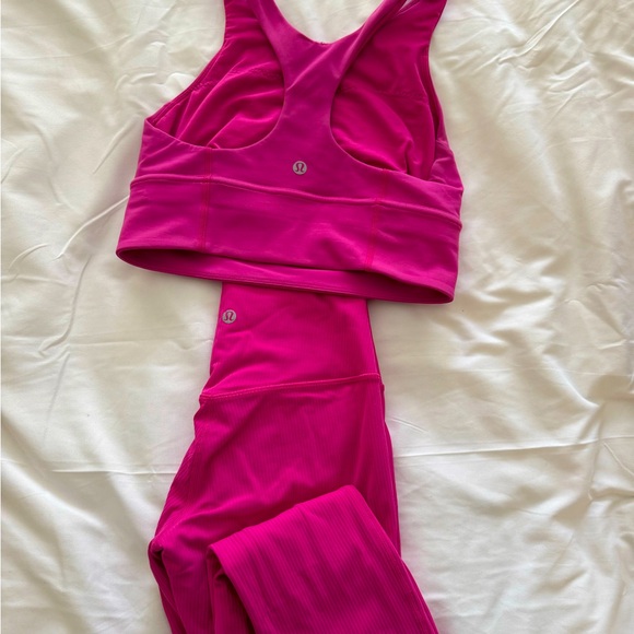 Lululemon Longline Bra - Barbie Pink - Picture 3 of 3
